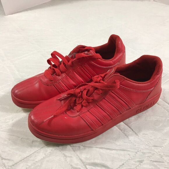 K-Swiss Men's Authentic Classic '88 II Fashion‎ Sneaker, Red/Fiery Red size 8 - Picture 1 of 8